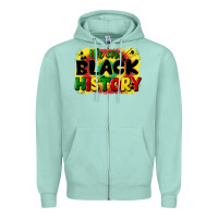 Seafoam we are black history Zipper Hoodie - CowGirlArtShop