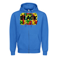 True Royal we are black history Zipper Hoodie - CowGirlArtShop
