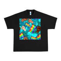 Black Pride lgbtq hands with flag seamless pattern Urban Heavy Tee - BundleAndBundleShop