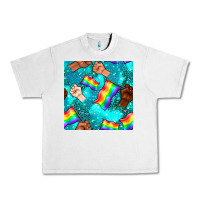Lunar Rock Pride lgbtq hands with flag seamless pattern Urban Heavy Tee - BundleAndBundleShop