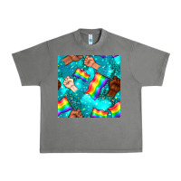 Tornado Pride lgbtq hands with flag seamless pattern Urban Heavy Tee - BundleAndBundleShop