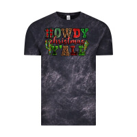Cloud Black Howdy Christmas y'all Vintage Tee - NancyCooperArtShop