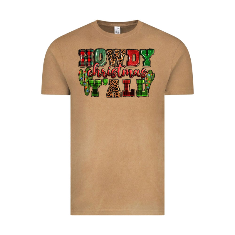 Howdy Christmas Y'all Vintage Tee by NancyCooperArtShop | Teevron