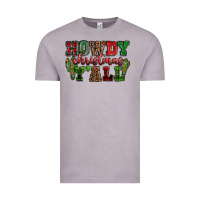 Vintage Zinc Howdy Christmas y'all Vintage Tee - NancyCooperArtShop