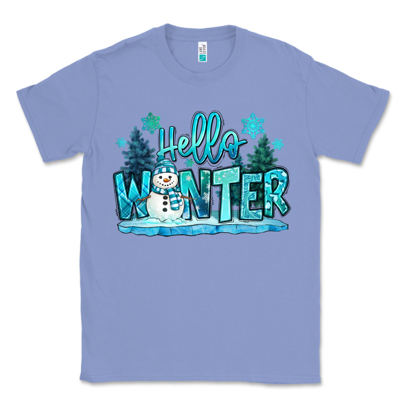 Hello Winter Snowman Classic Tee by MaliasSmallBusiness | Teevron