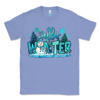 Colony Blue hello winter snowman Classic Tee - MaliasSmallBusiness