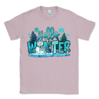 Lilac hello winter snowman Classic Tee - MaliasSmallBusiness