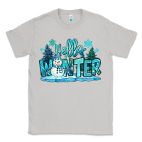 Moon Dust hello winter snowman Classic Tee - MaliasSmallBusiness