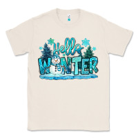 Natural hello winter snowman Classic Tee - MaliasSmallBusiness