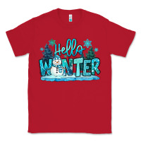 Red hello winter snowman Classic Tee - MaliasSmallBusiness