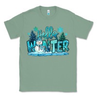 Sage hello winter snowman Classic Tee - MaliasSmallBusiness