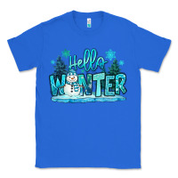 True Royal hello winter snowman Classic Tee - MaliasSmallBusiness