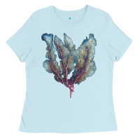 Baby Blue Venus Fan Sea Coral Ladies Tee - LillyAllenDesigns