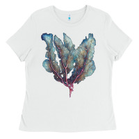 White Venus Fan Sea Coral Ladies Tee - LillyAllenDesigns
