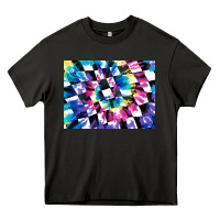 Asphalt tie dye colourful race flag background 3200x2400 Heavy Core Tee - AdoDesignShop