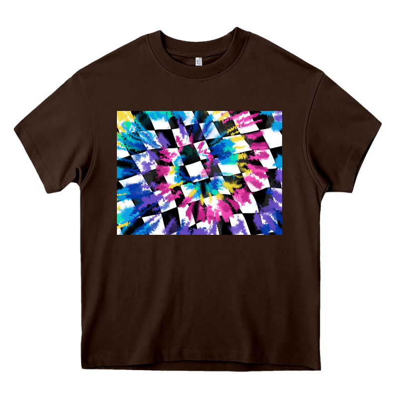 Tie Dye Colourful Race Flag Background 3200x2400 Heavy Core Tee by AdoDesignShop | Teevron