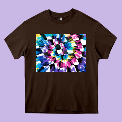 Tie Dye Colourful Race Flag Background 3200x2400 Heavy Core Tee Designed By Adodesignshop