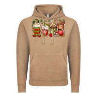 Vintage Coffee elf coffee cups Vintage Hoodie - MaliasSmallBusiness