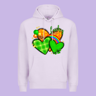 St. Patrick's Day Hearts St. Patricks Day Premium Hoodie Designed By Howdyjamesfarm