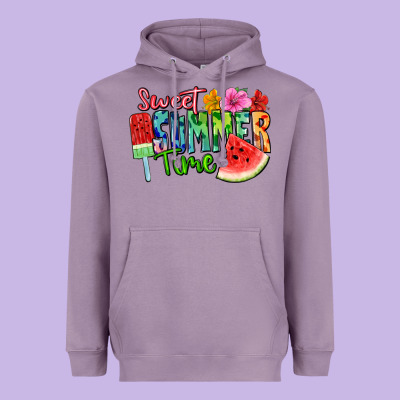 Sweet Summer Time Heavyweight Hoodie Designed By Fadigitalartstudio