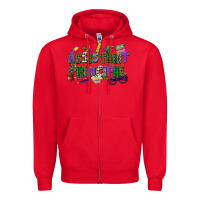 Red assistant principal mardi gras Zipper Hoodie - CowGirlArtShop