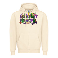 Sandshell assistant principal mardi gras Zipper Hoodie - CowGirlArtShop