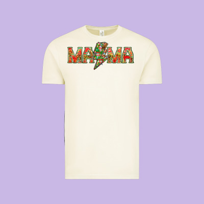 Mama Christmas Lightning Bolt Vintage Tee Designed By Nancycooperartshop