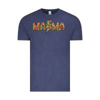 Vintage Denim Mama Christmas lightning bolt Vintage Tee - NancyCooperArtShop
