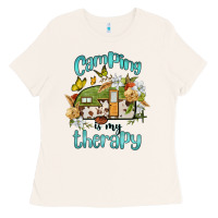 Bone camping is my therapy Ladies Tee - BarkalooDesign
