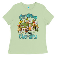 Matcha camping is my therapy Ladies Tee - BarkalooDesign