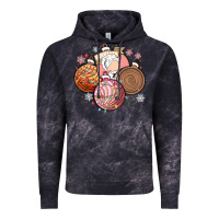 Cloud Black christmas pan dulce Vintage Hoodie - MaliasSmallBusiness