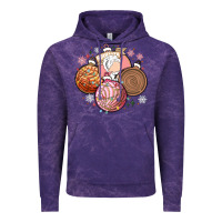 Cloud Purple christmas pan dulce Vintage Hoodie - MaliasSmallBusiness
