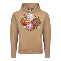 Vintage Coffee christmas pan dulce Vintage Hoodie - MaliasSmallBusiness