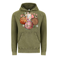 Vintage Olive christmas pan dulce Vintage Hoodie - MaliasSmallBusiness
