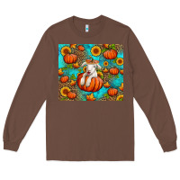 Chestnut fall pumpkin lamb Long Sleeve Tee - Jasminsmagicworld