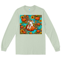 Matcha fall pumpkin lamb Long Sleeve Tee - Jasminsmagicworld