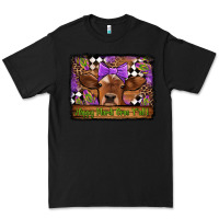 Black happy mardi gras y'all cow Premium Tee - Jasminsmagicworld