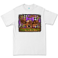 White happy mardi gras y'all cow Premium Tee - Jasminsmagicworld