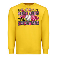 Lemon In October We Wear Pink And Watch Baseball Premium Sweatshirt - FaDigitalArtStudio