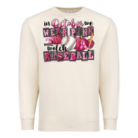 Sandshell In October We Wear Pink And Watch Baseball Premium Sweatshirt - FaDigitalArtStudio