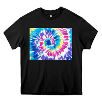Black tie dye background colourful leopard 2 3200x2400 Heavy Core Tee - AdoDesignShop