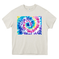 Cream tie dye background colourful leopard 2 3200x2400 Heavy Core Tee - AdoDesignShop