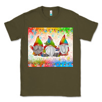 Army Green christmas lights gnome Classic Tee - MaliasSmallBusiness