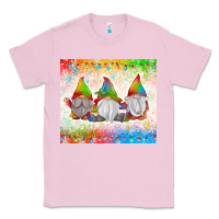 Bubblegum Pink christmas lights gnome Classic Tee - MaliasSmallBusiness