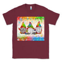Burgundy christmas lights gnome Classic Tee - MaliasSmallBusiness