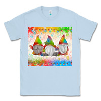 Dusty Blue christmas lights gnome Classic Tee - MaliasSmallBusiness