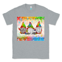 Heather Grey christmas lights gnome Classic Tee - MaliasSmallBusiness