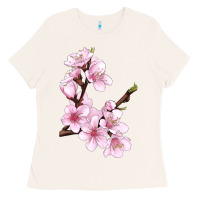Bone Peach Blossom Ladies Tee - LillyAllenDesigns