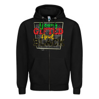 Black young gifted and black Zipper Hoodie - CowGirlArtShop