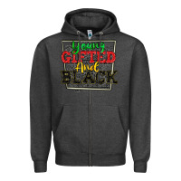 Charcoal Heather young gifted and black Zipper Hoodie - CowGirlArtShop